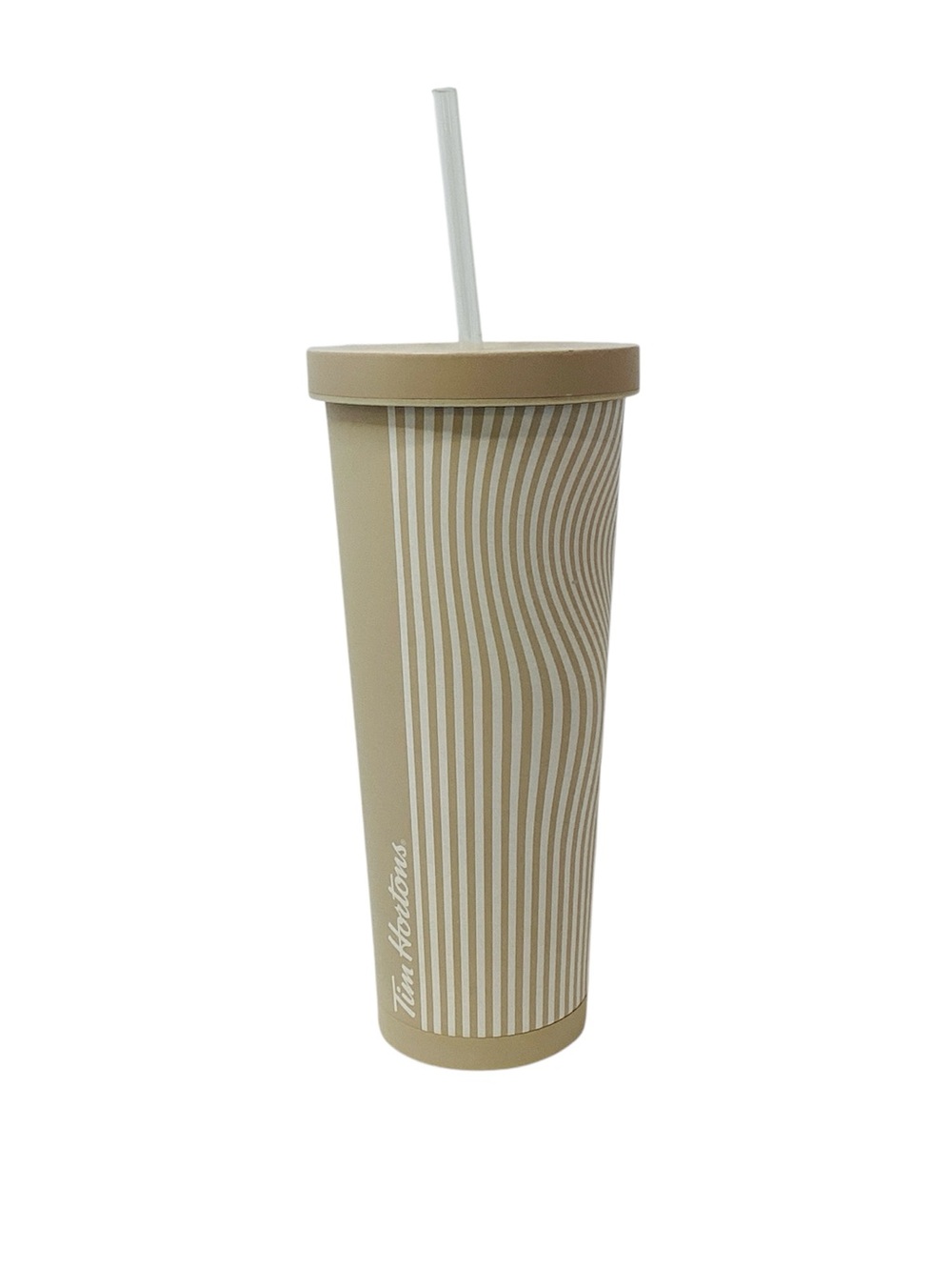 💚 2024 Tim Hortons Stainless Steel Tumbler with Straw 24oz.